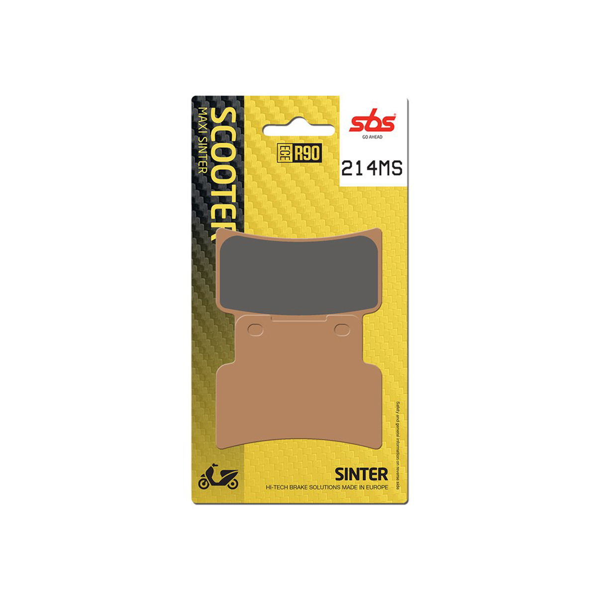 Set pastiglie freno anteriori SBS serie MS per KYMCO XCITING 400 2012-2018