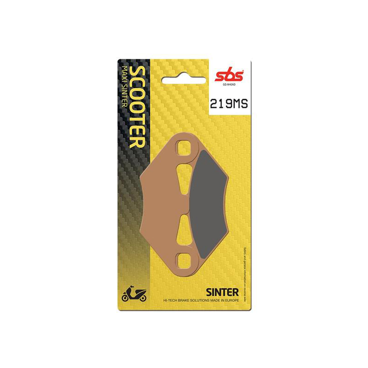 Set pastiglie freno posteriori SBS serie MS per PEUGEOT METROPOLIS 400 2013-2021