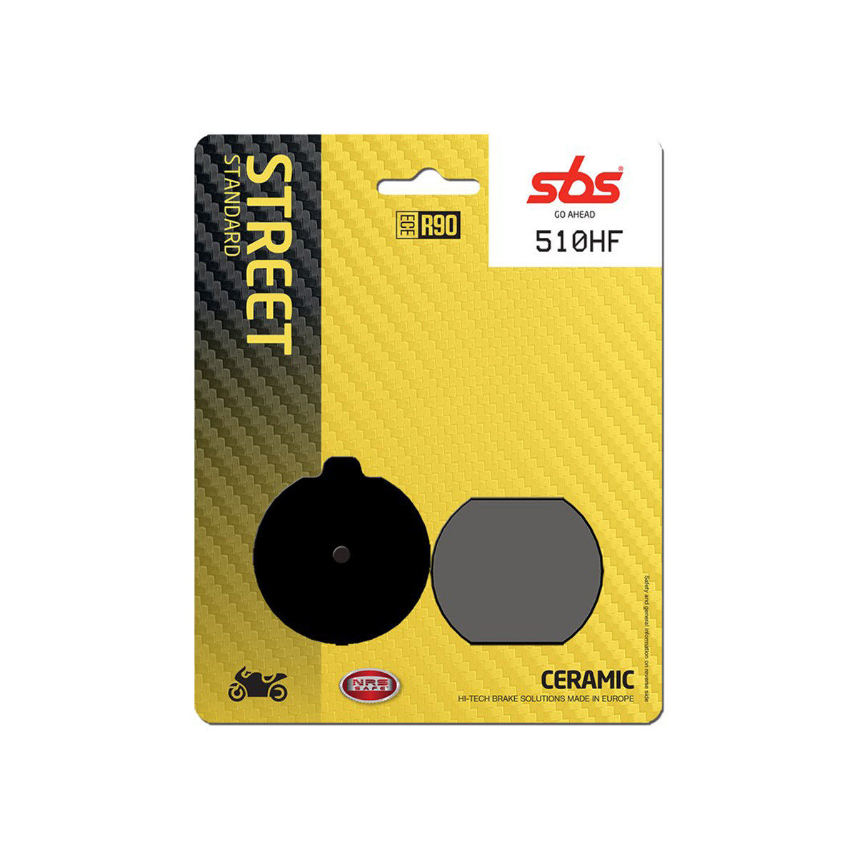 Set pastiglie freno anteriori SBS serie HF per KAWASAKI Z 400 1978-1980 2 CILINDRI