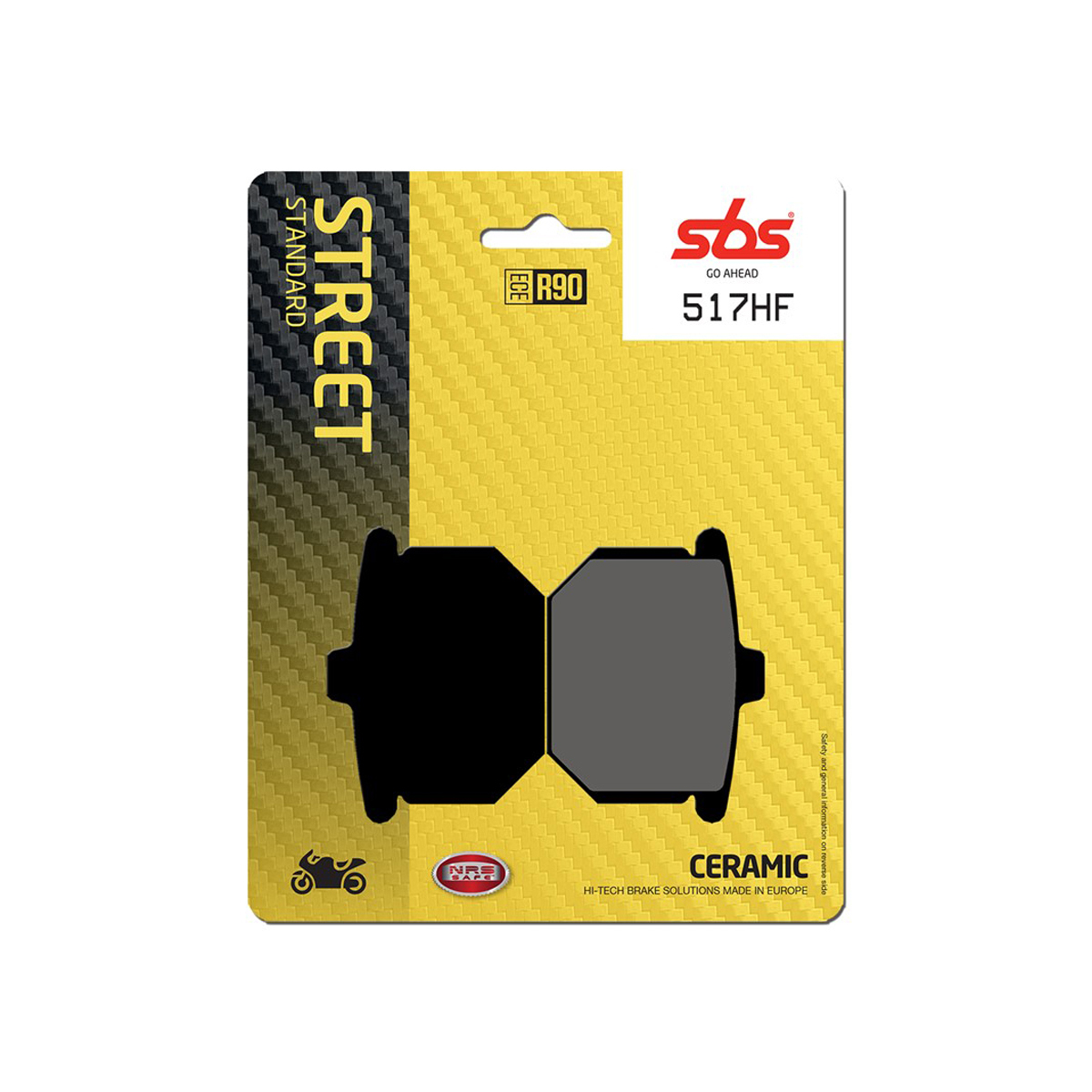 Set pastiglie freno anteriori SBS serie HF per HONDA CB 900 F BOL D'OR 1979-1980
