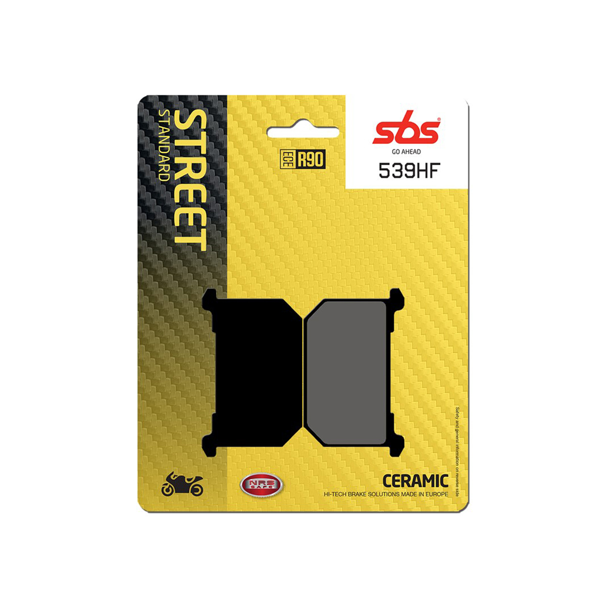 Set pastiglie freno anteriori SBS serie HF per KAWASAKI GPZ 1100 UNITRAK 1981-1985