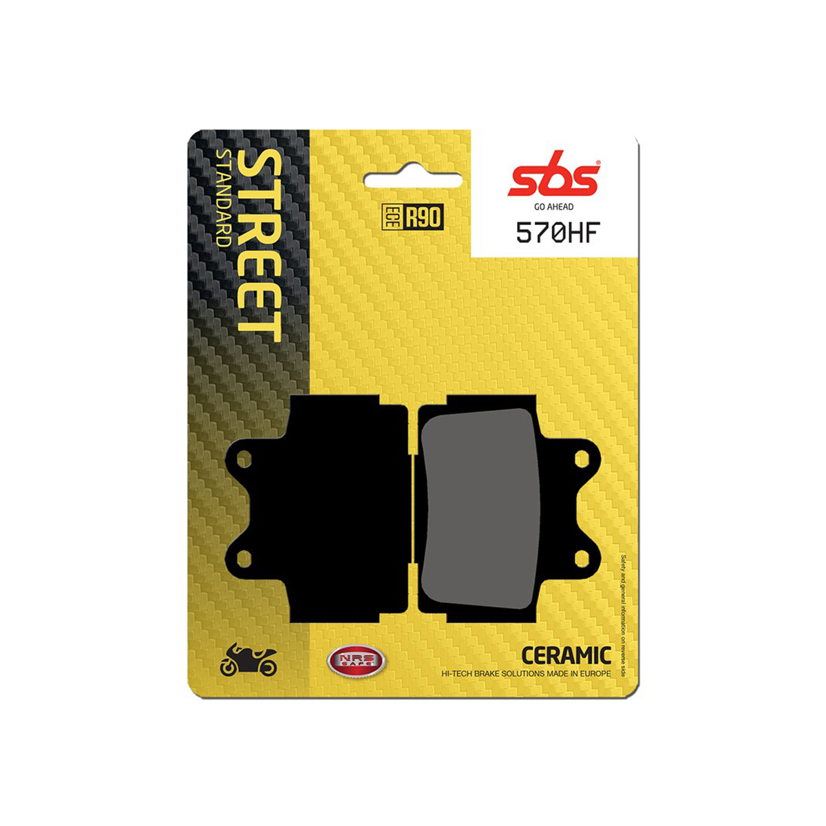 Set pastiglie freno anteriori SBS serie HF per YAMAHA RD 350 1986-1992