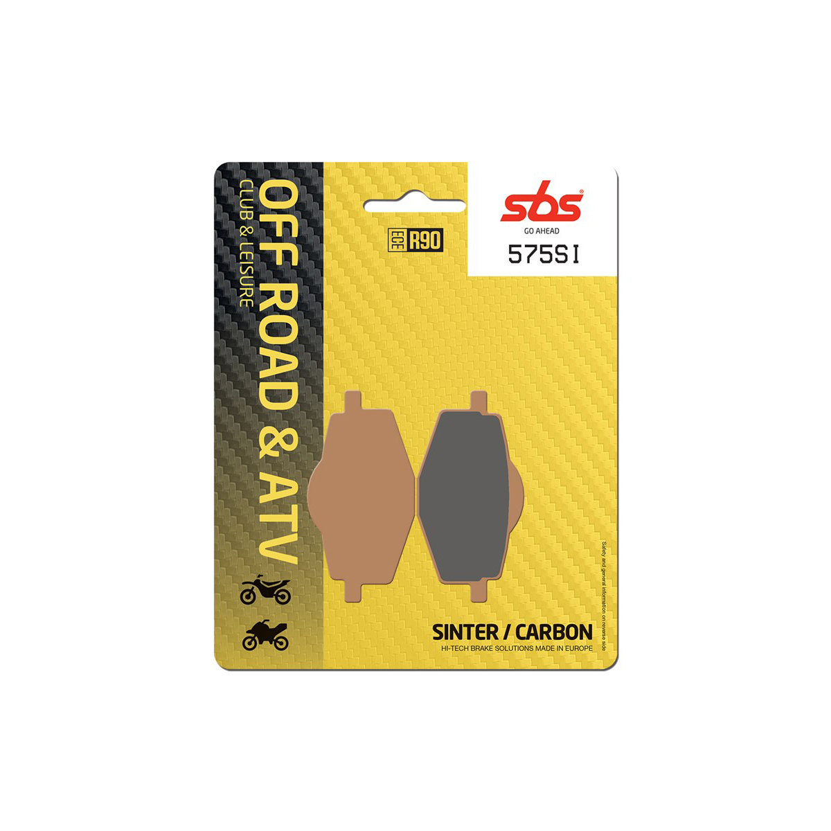 Set pastiglie freno posteriori offroad SBS serie SI per MALAGUTI CENTRO 125 IE 2007-2010