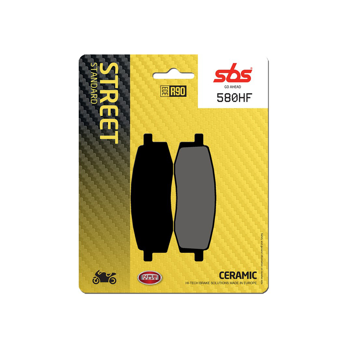 Set pastiglie freno anteriori SBS serie HF per YAMAHA YZ 125 1988