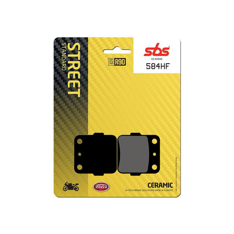 Set pastiglie freno posteriori SBS serie HF per YAMAHA YZ 125 1989