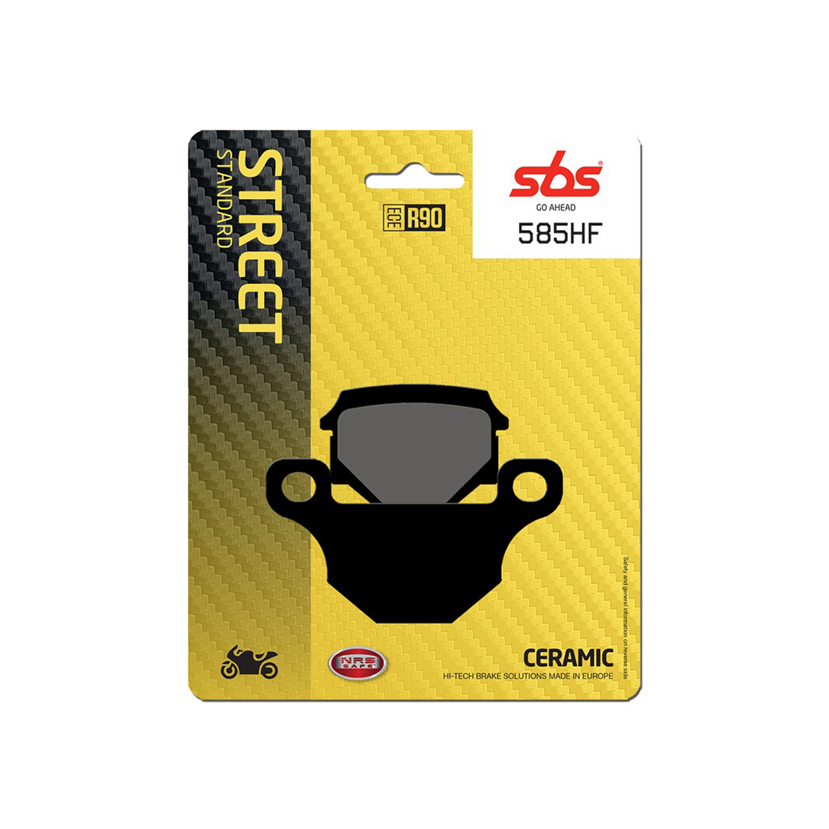 Set pastiglie freno anteriori SBS serie HF per DERBI ATLANTIS 50 2T 2007-2012