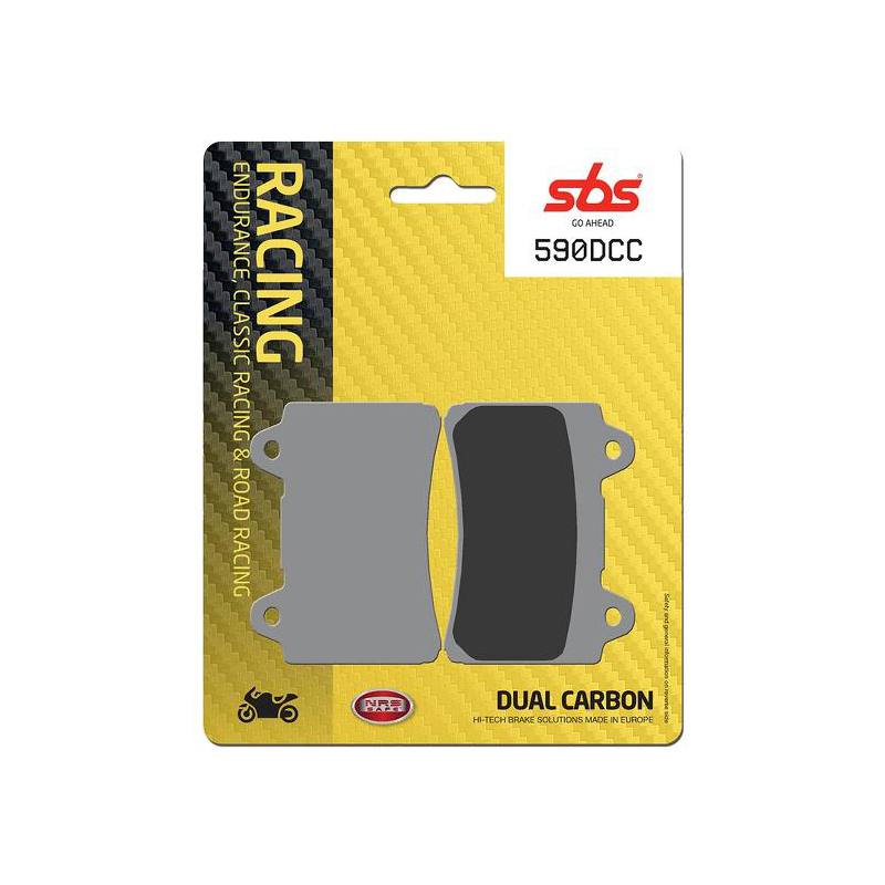 Set pastiglie freno anteriori SBS serie DCC per YAMAHA TDR 250 1988-1992