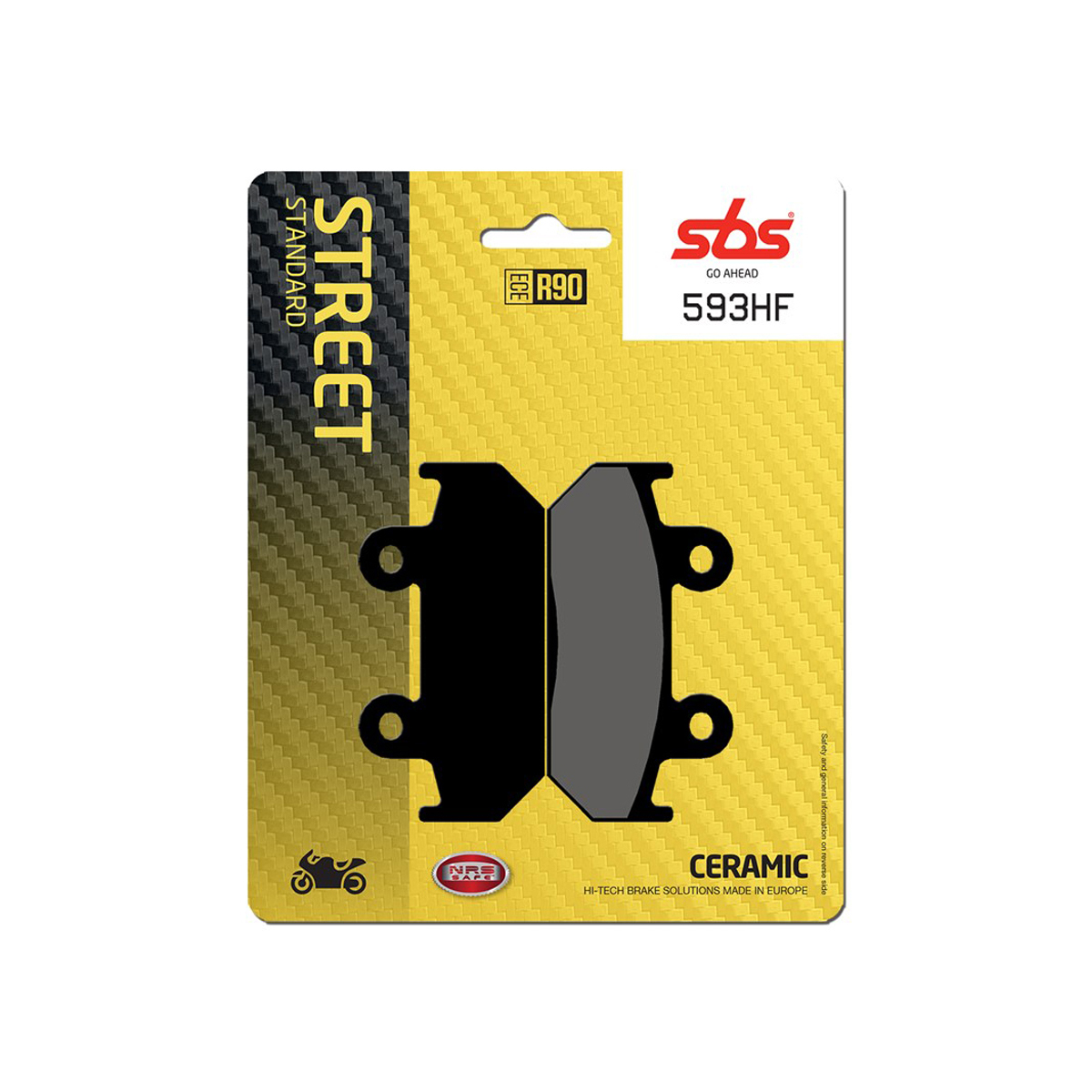 Set pastiglie freno anteriori SBS serie HF per HONDA CBR 600 F 1987-1994