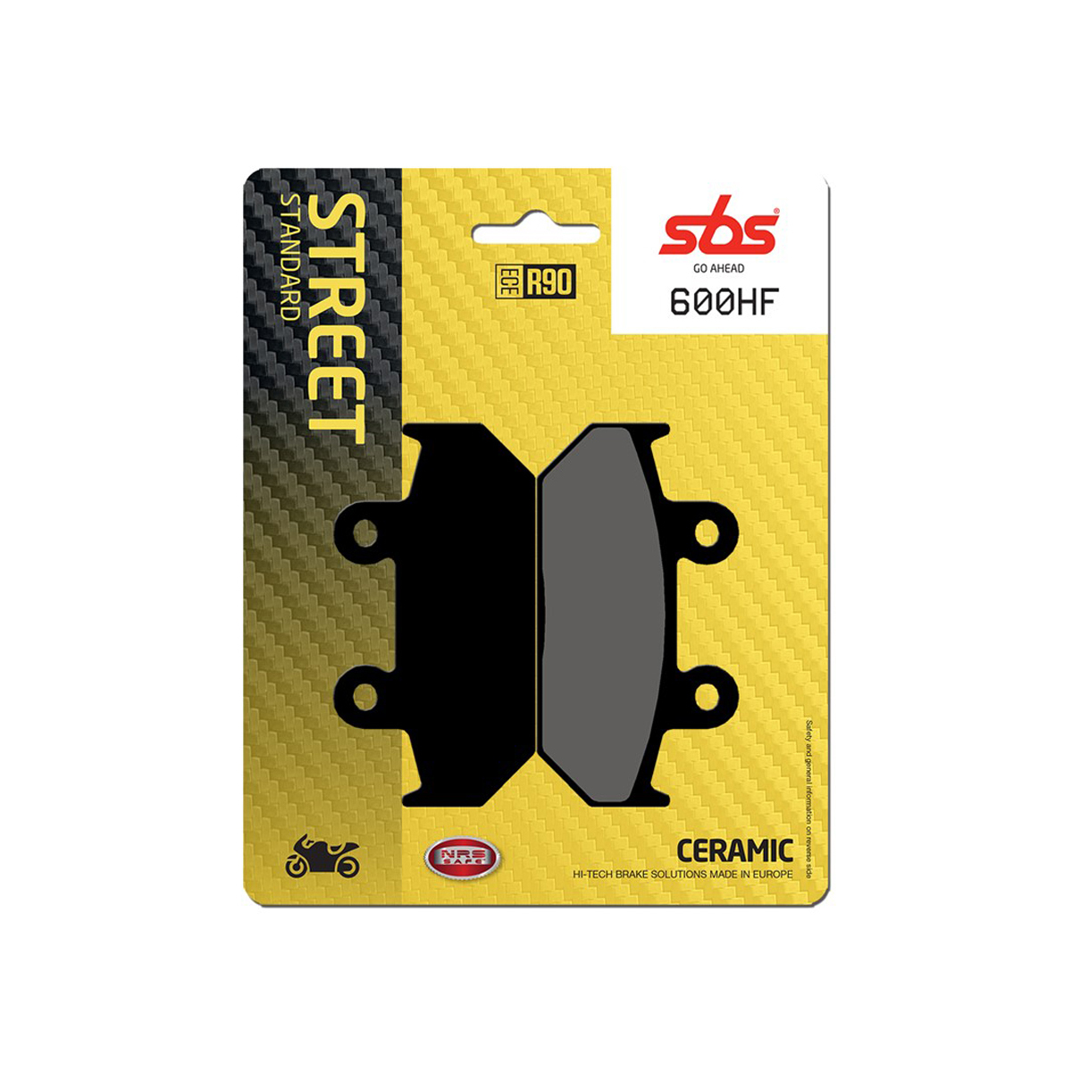 Set pastiglie freno anteriori SBS serie HF per HONDA CBR 1000 F 1987-1988