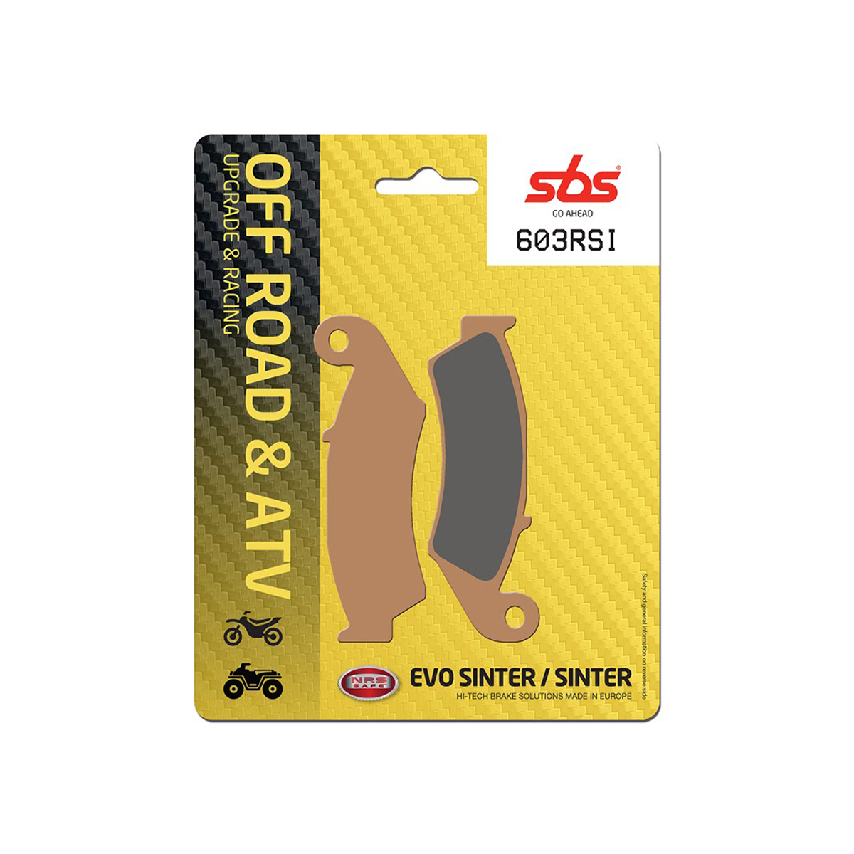 Set pastiglie freno posteriori SBS serie RSI per HONDA XR 600 R 1988-1990