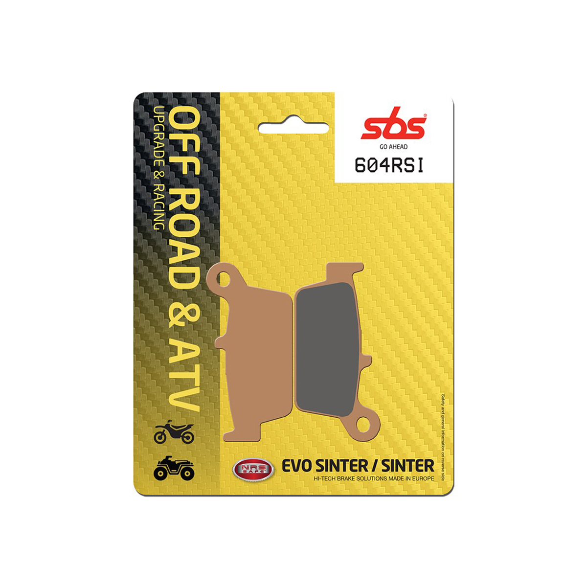 Set pastiglie freno posteriori SBS serie RSI per YAMAHA YZ 125 1998-2002