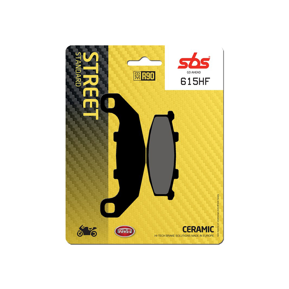 Set pastiglie freno posteriori SBS serie HF per SUZUKI RGV 250 GAMMA 1991-1997