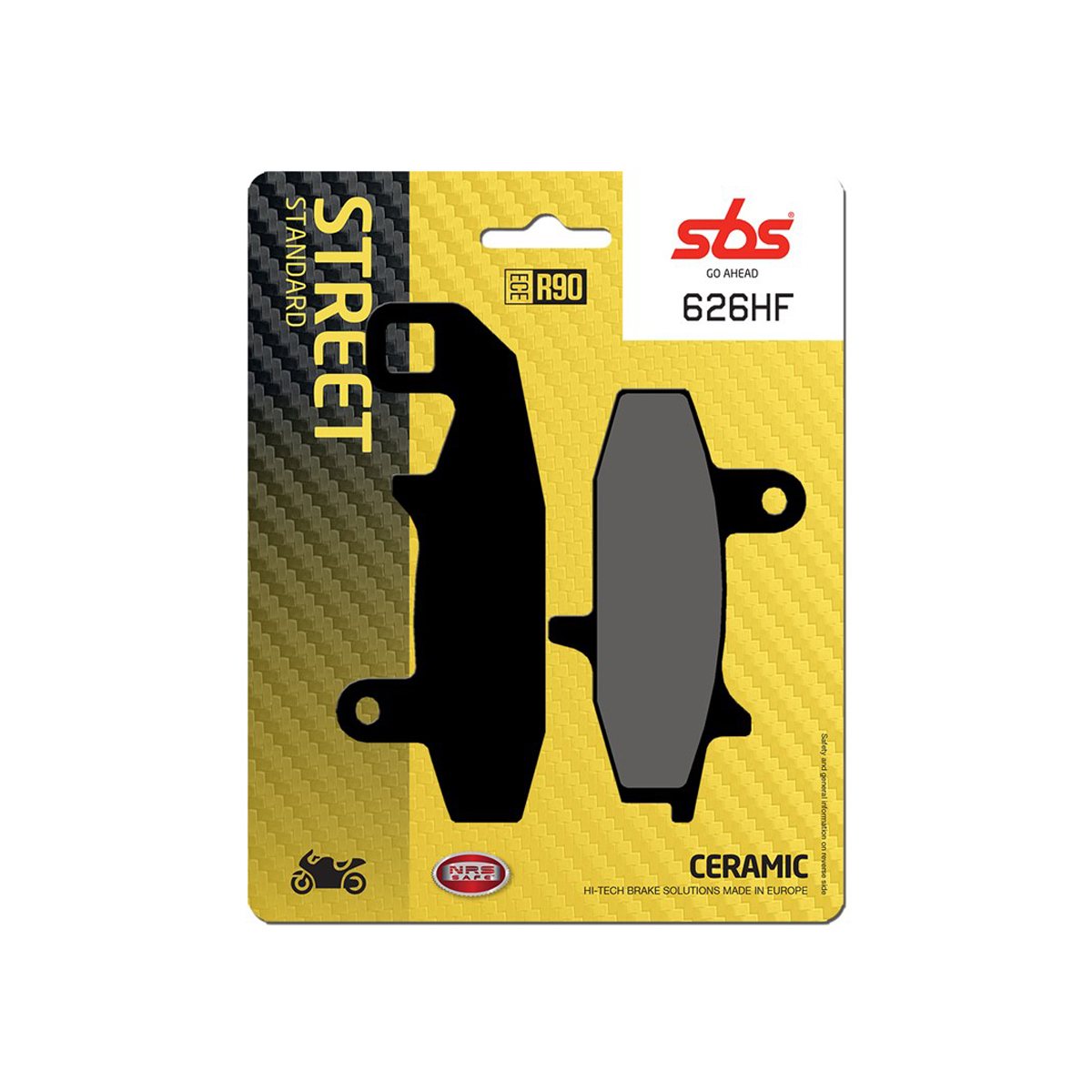 Set pastiglie freno anteriori SBS serie HF per SUZUKI DR 600 S 1989-1990