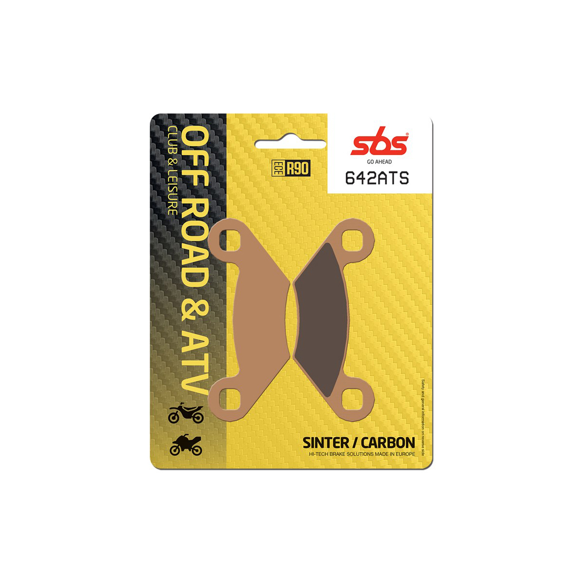 Set pastiglie freno anteriori SBS serie ATV per POLARIS SPORTMAN 500 EFI 2006-