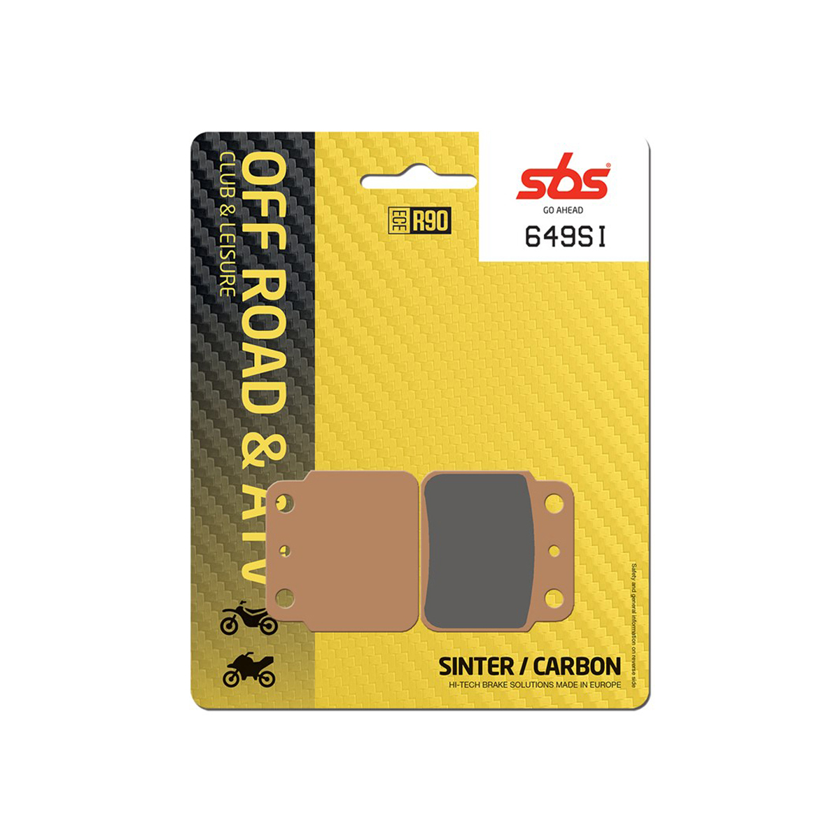 Set pastiglie freno posteriori offroad SBS serie SI per SUZUKI LT-R 450 2006-2009