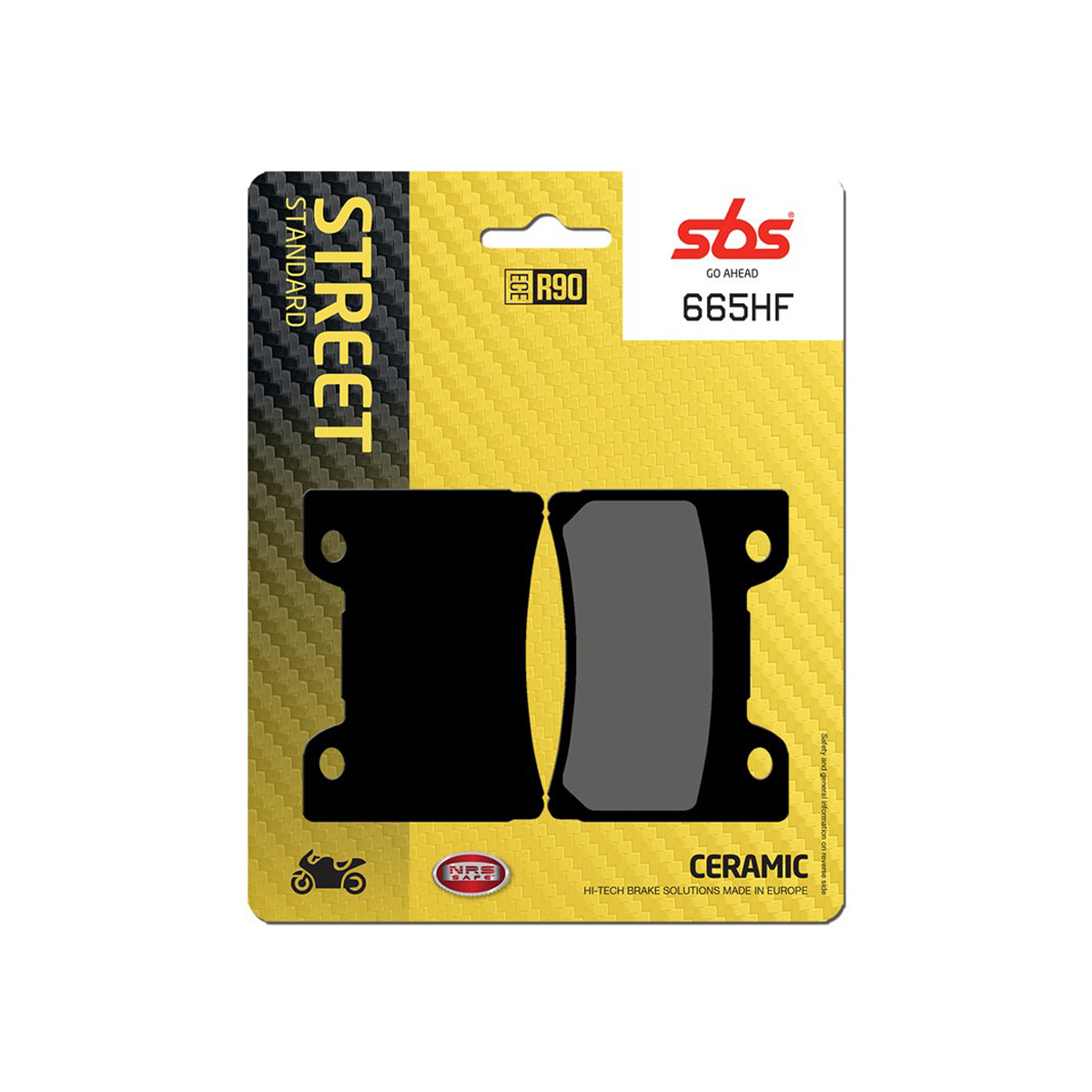 Set pastiglie freno anteriori SBS serie HF per YAMAHA FZR 1000 1992-1993