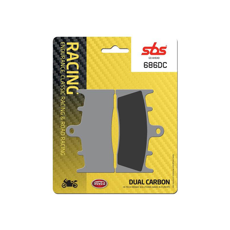 Set pastiglie freno anteriori SBS serie DC per KAWASAKI VN 1500 MEAN STREAK 2002-2003