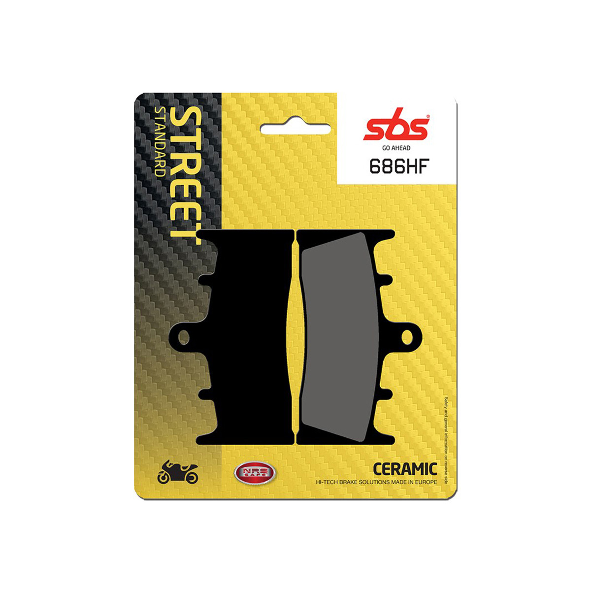 Set pastiglie freno anteriori SBS serie HF per SUZUKI GSF 1200 BANDIT /S 2001-2005