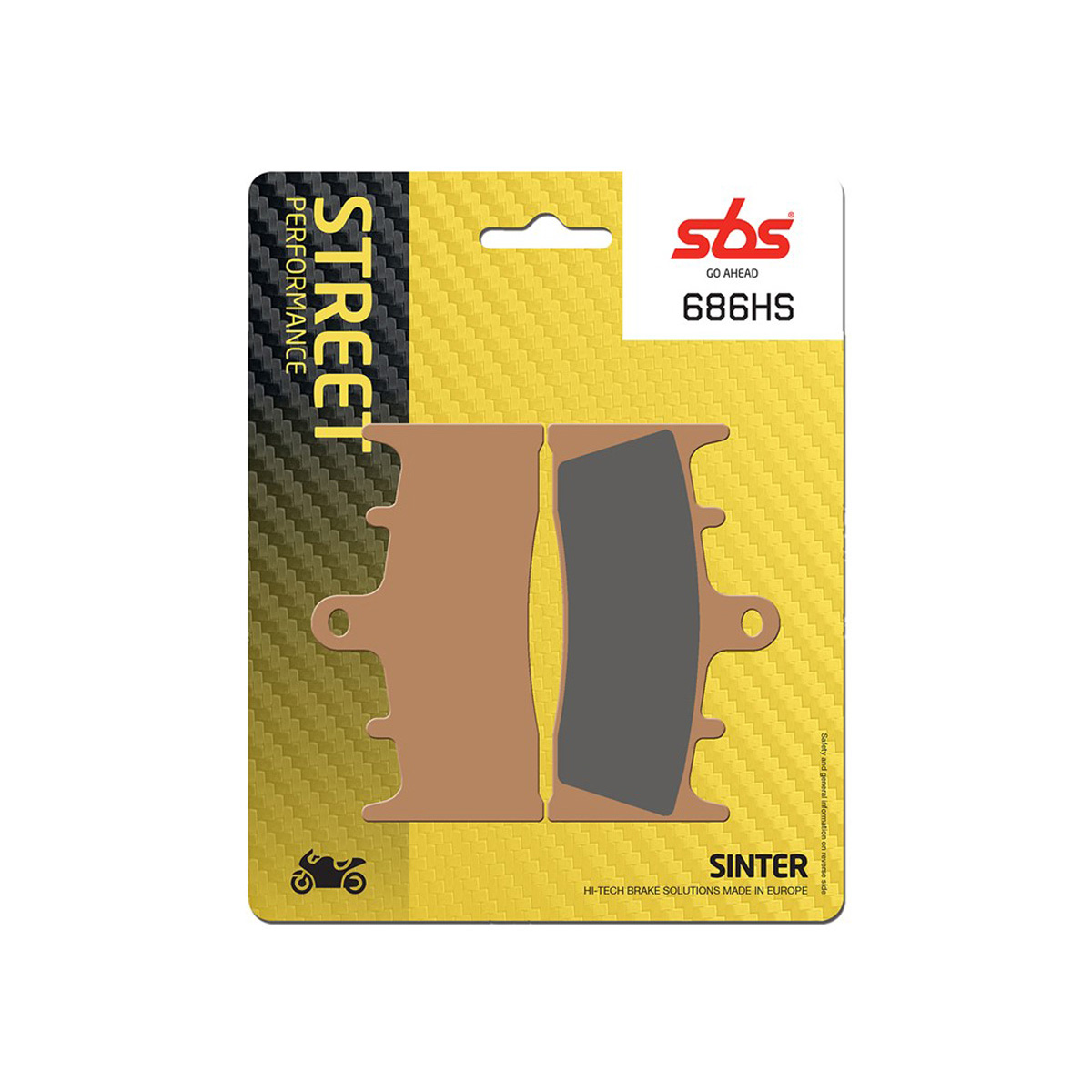 Set pastiglie freno anteriori SBS serie HS per SUZUKI GSF 1200 BANDIT /S 2001-2005