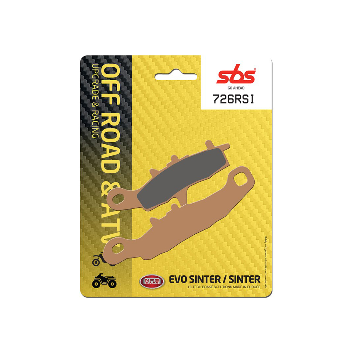 Set pastiglie freno anteriori SBS serie RSI per KAWASAKI KX 100 2014-2018