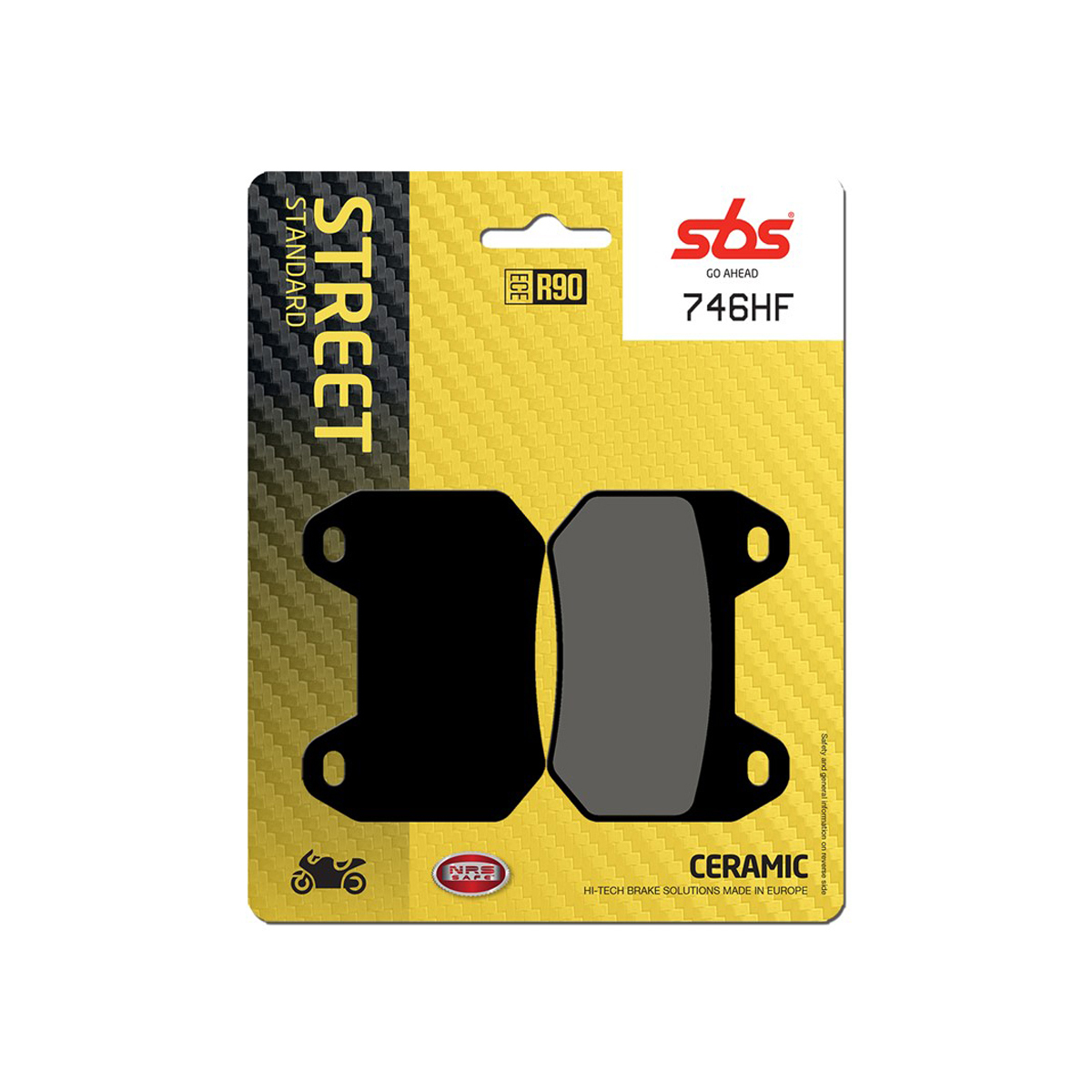 Set pastiglie freno posteriori SBS serie HF per BMW K 1200 LT 1999-2001