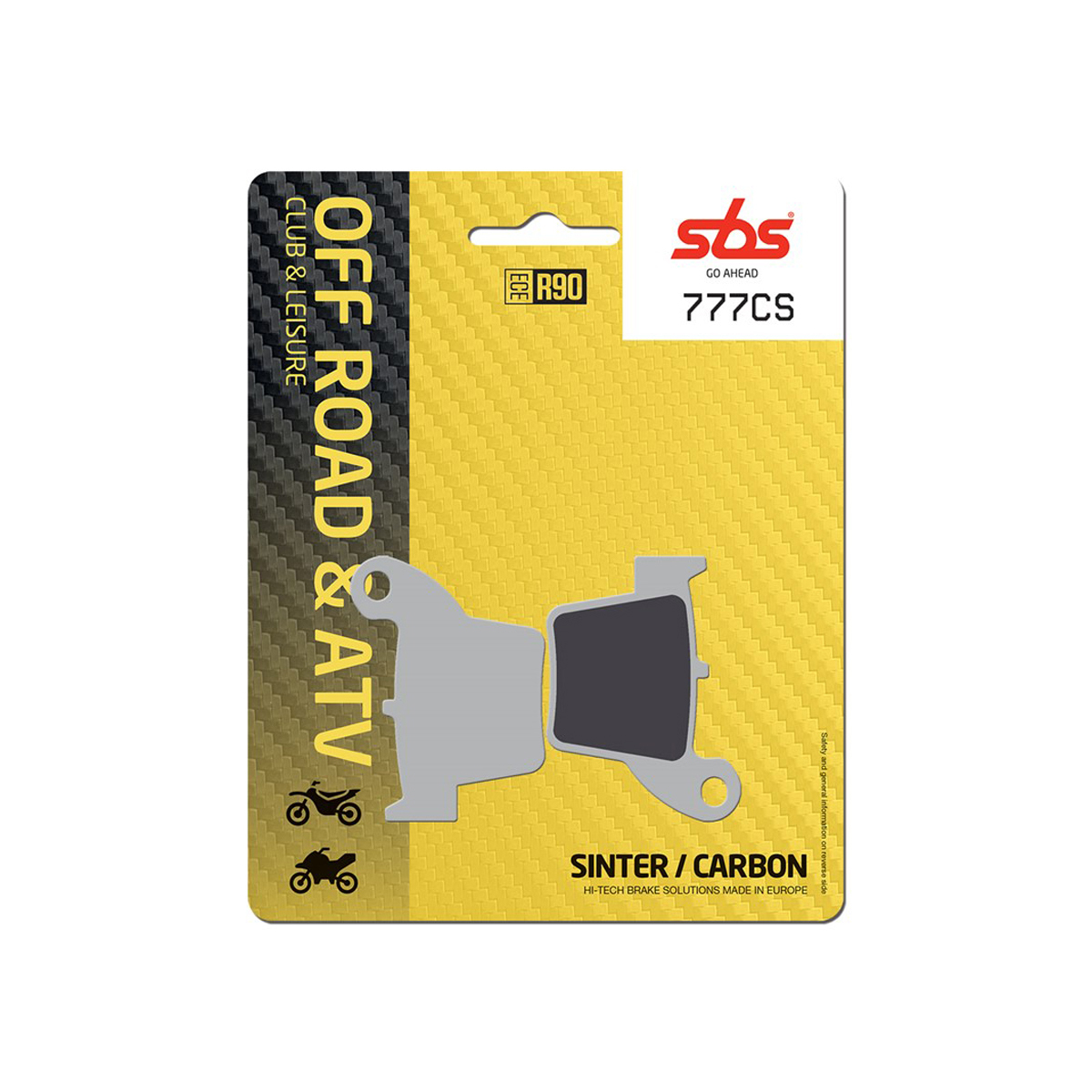 Set pastiglie freno posteriori SBS serie CS per KOVE RALLY 450 2023-2024