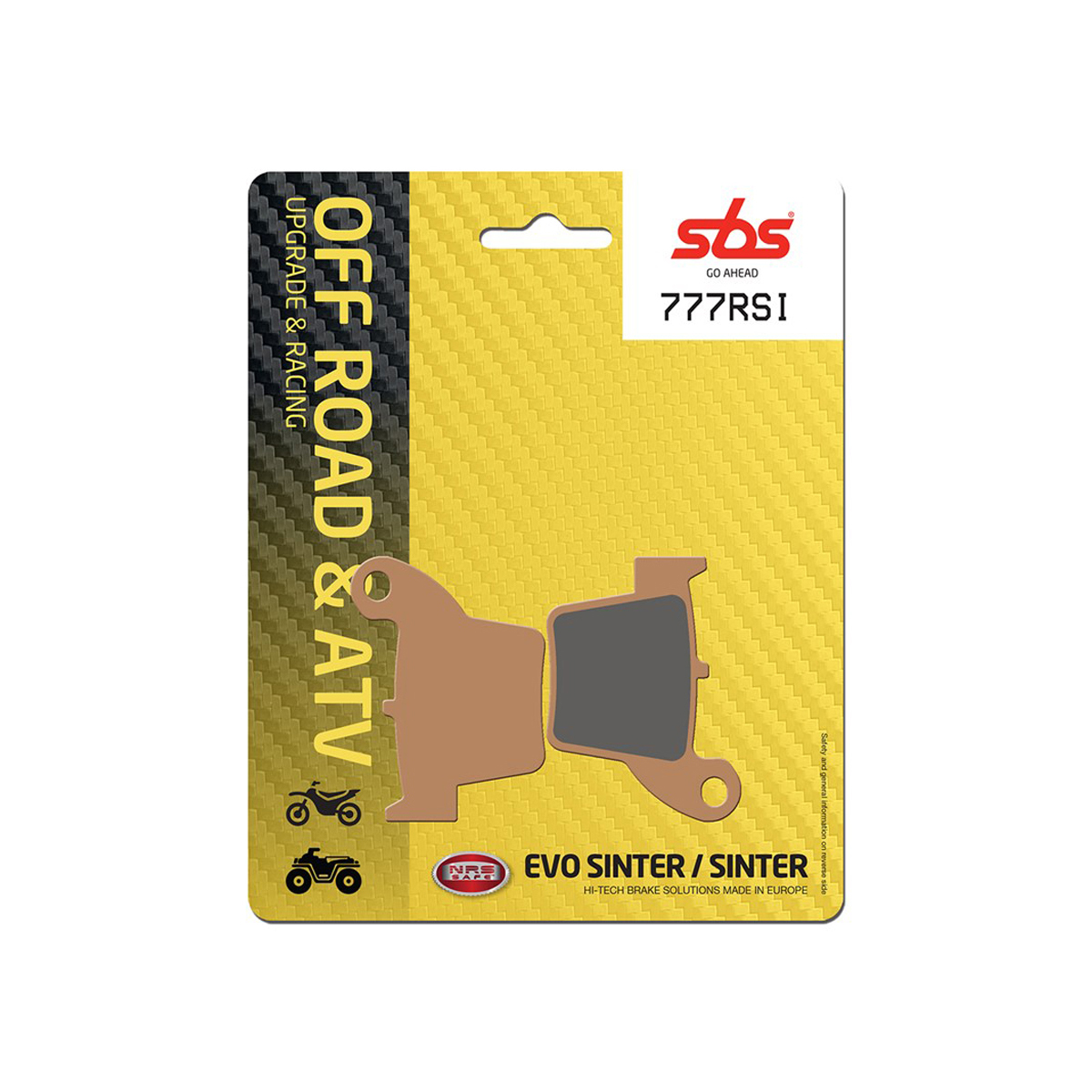 Set pastiglie freno posteriori SBS serie RSI per KOVE RALLY 450 2023-2024
