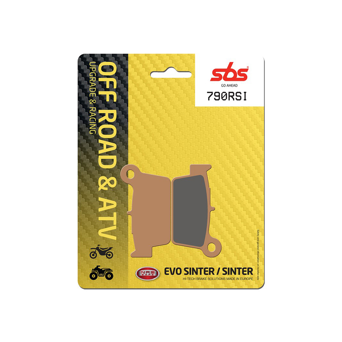 Set pastiglie freno posteriori SBS serie RSI per YAMAHA YZ 125 2003-2007