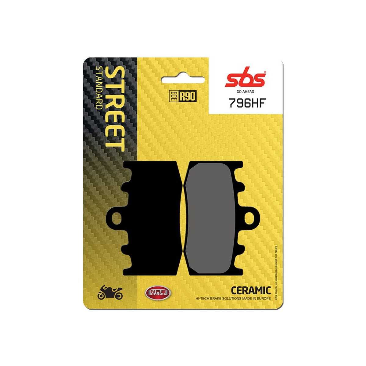 Set pastiglie freno anteriori SBS serie HF per BMW HP2 MEGAMOTO 2007-2011