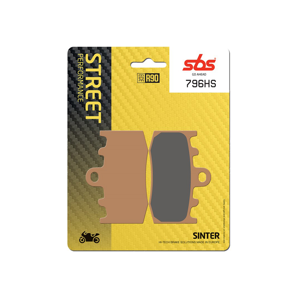 Set pastiglie freno anteriori SBS serie HS per BMW HP2 MEGAMOTO 2007-2011