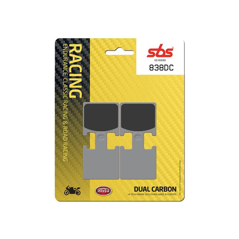 Set pastiglie freno anteriori SBS serie DC per KAWASAKI GTR 1400 2007-2016