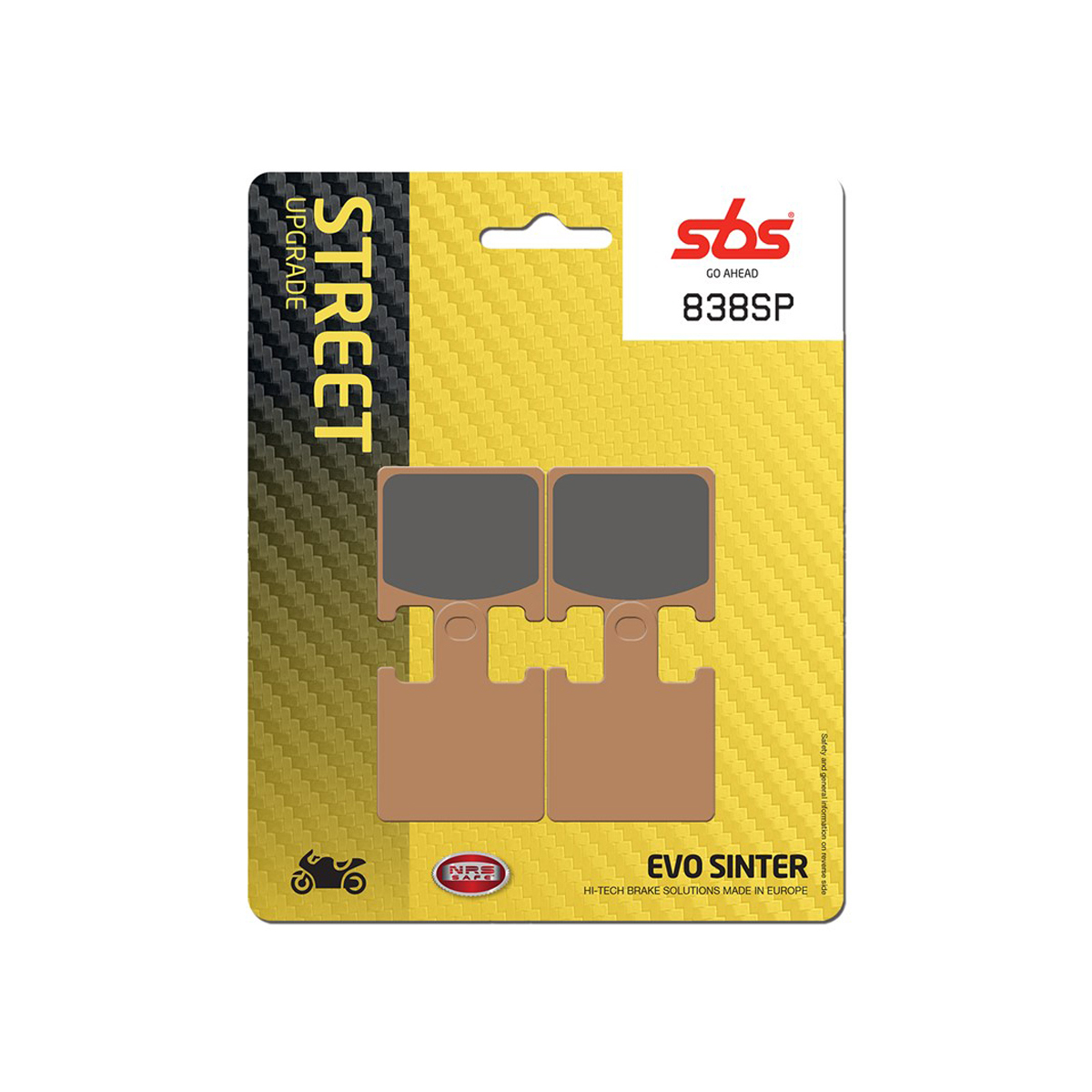 Set pastiglie freno anteriori SBS serie SP per KAWASAKI GTR 1400 2007-2016