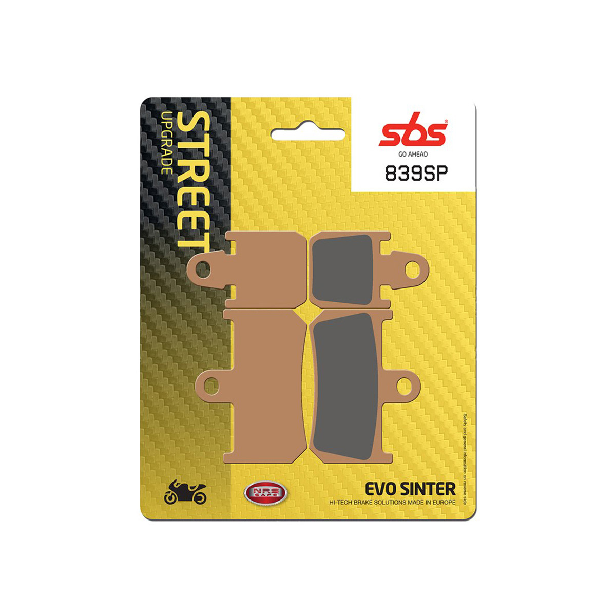 Set pastiglie freno anteriori SBS serie SP per YAMAHA MT-01 2007-2011