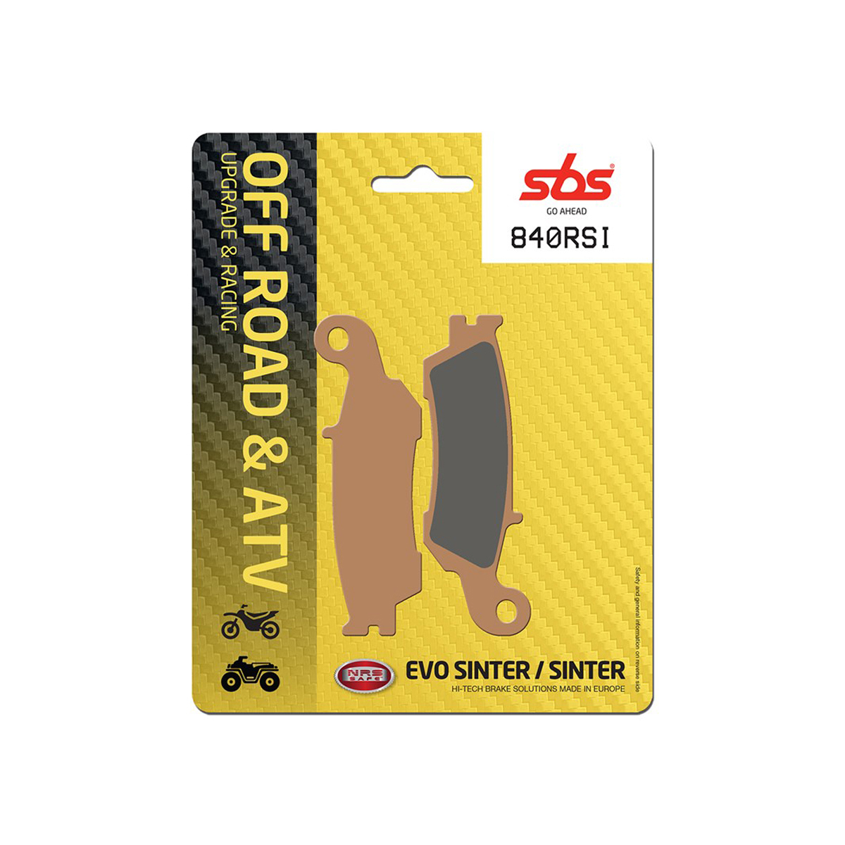 Set pastiglie freno anteriori SBS serie RSI per YAMAHA WR 450 F 2016-2020