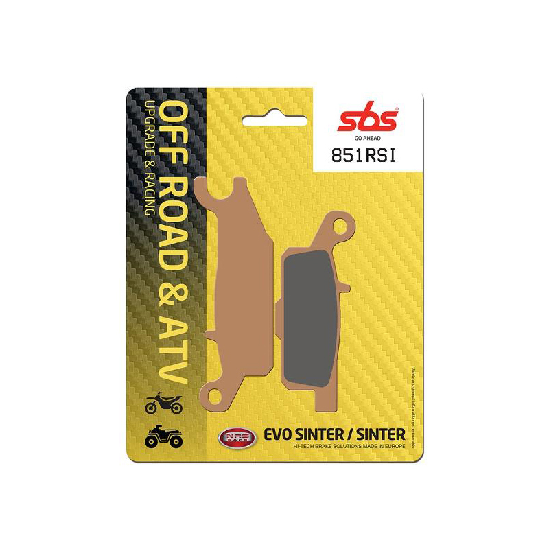 Set pastiglie freno posteriori lato destro SBS serie RSI per YAMAHA GRIZZLY 700 2007-2013