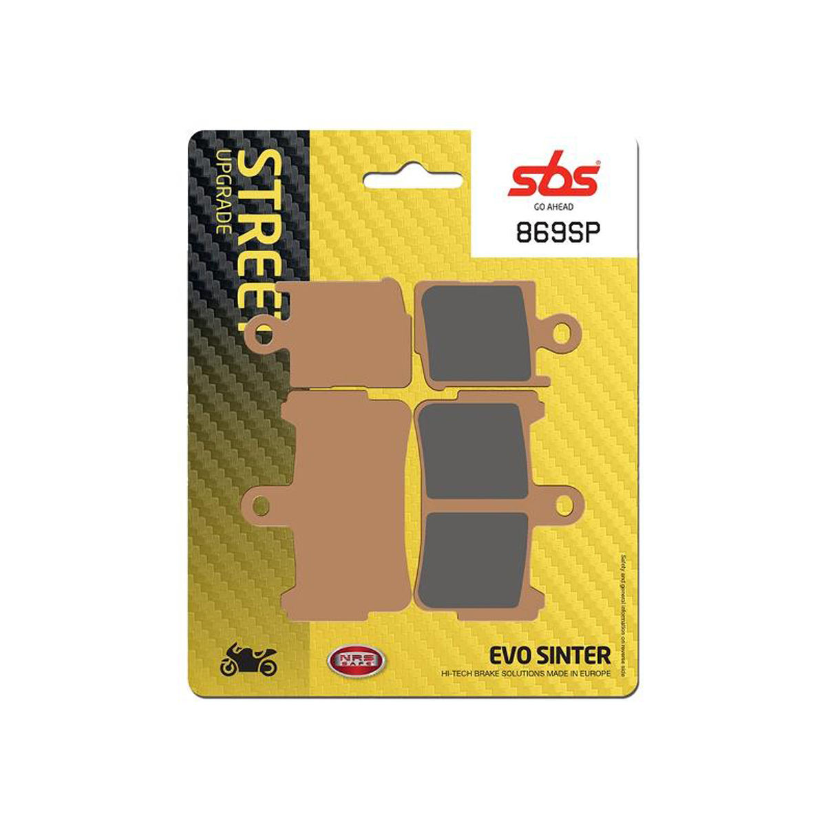 Set pastiglie freno anteriori SBS serie SP per HONDA VFR 1200 F 2010-2016