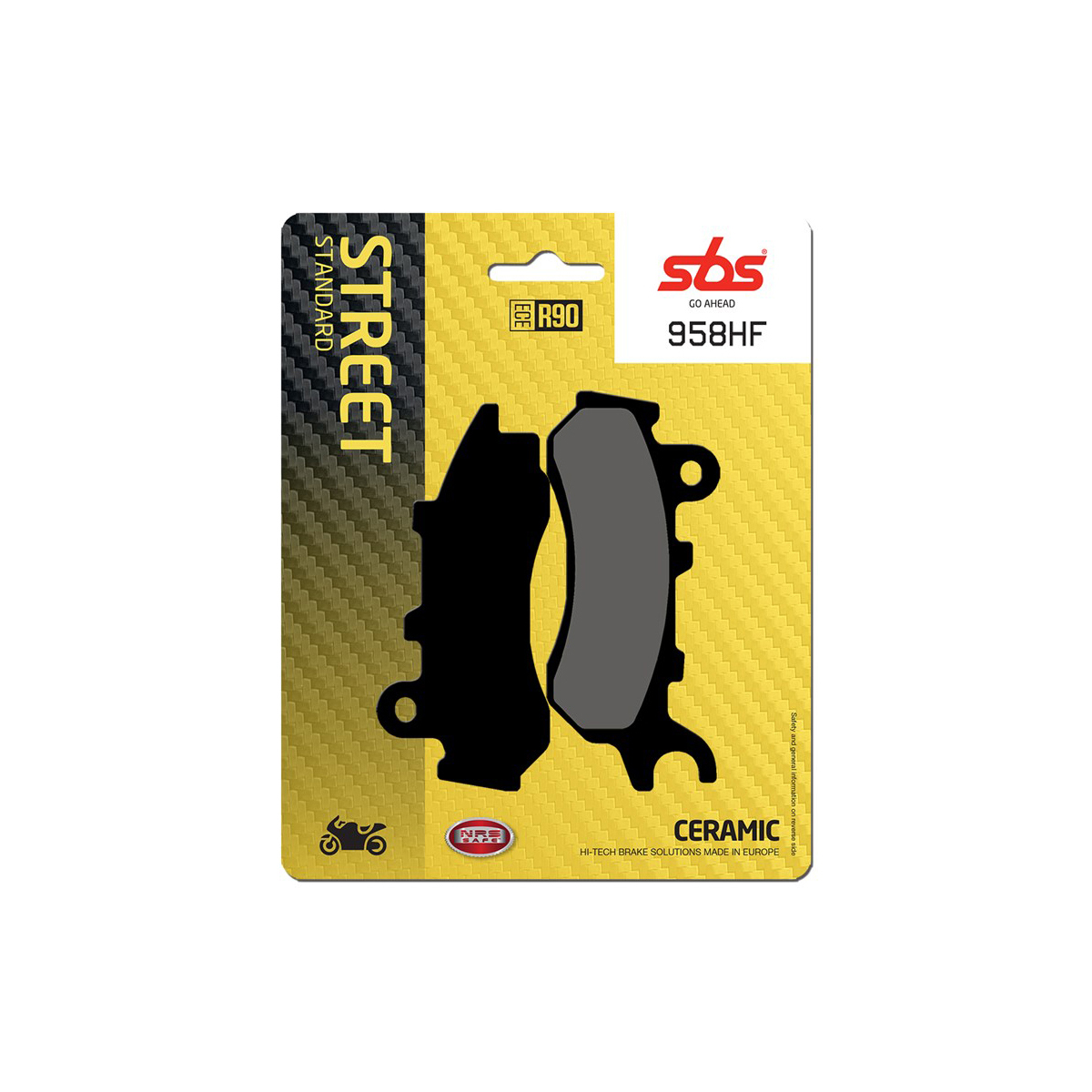 Set pastiglie freno anteriori SBS serie HF per HONDA CB 125 F 2017-2020