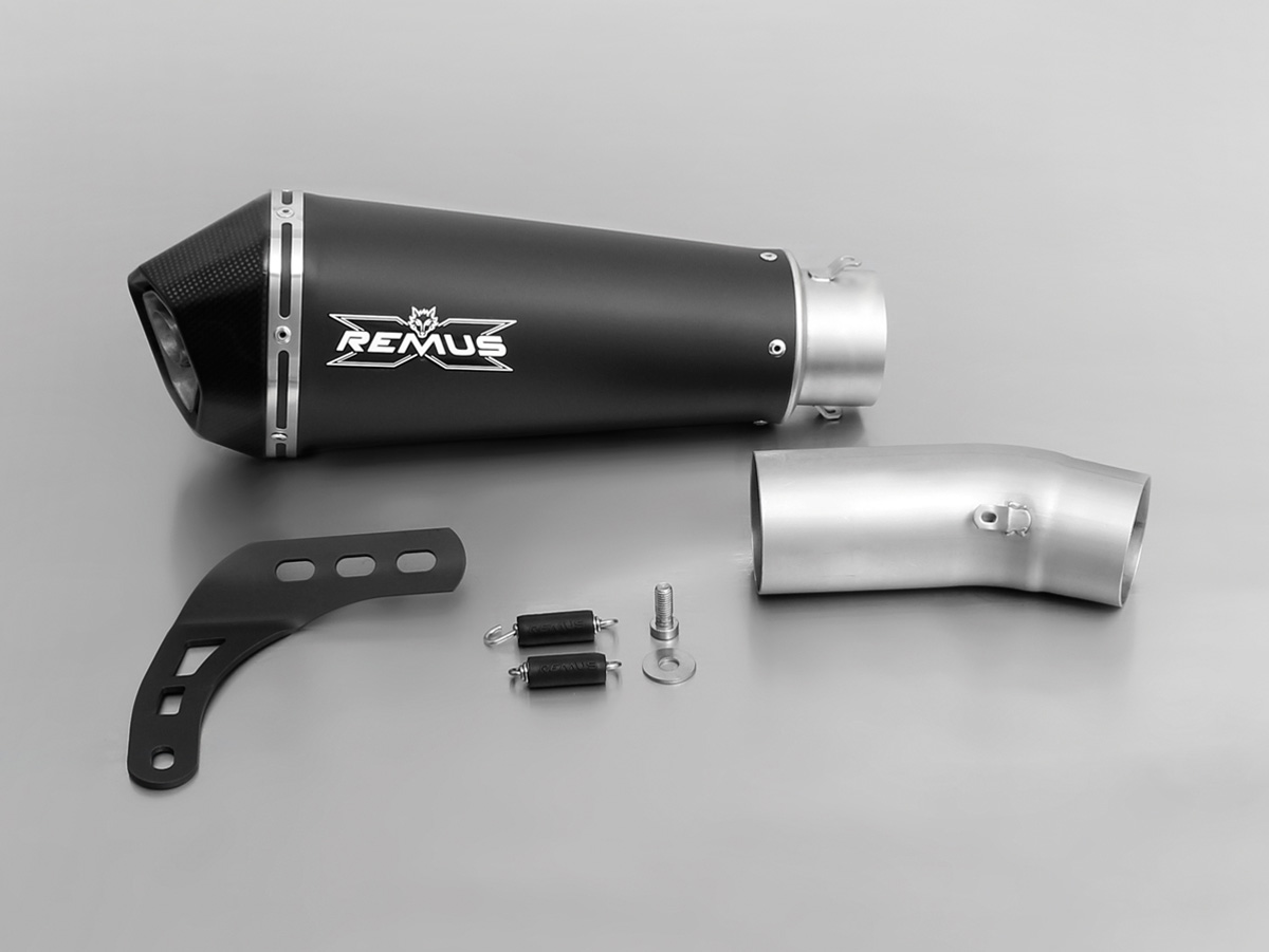 Silenziatore Remus Hypercone acciaio nero omologato per DUCATI MONSTER 821 2014-2017