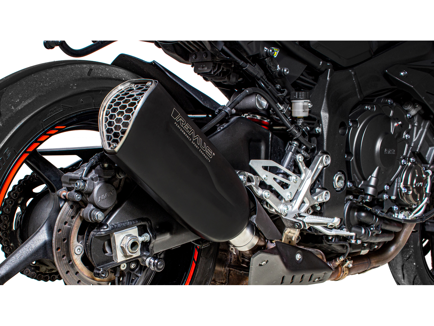Silenziatore Remus Nxt acciaio nero omologato per YAMAHA MT-10 2016-2020