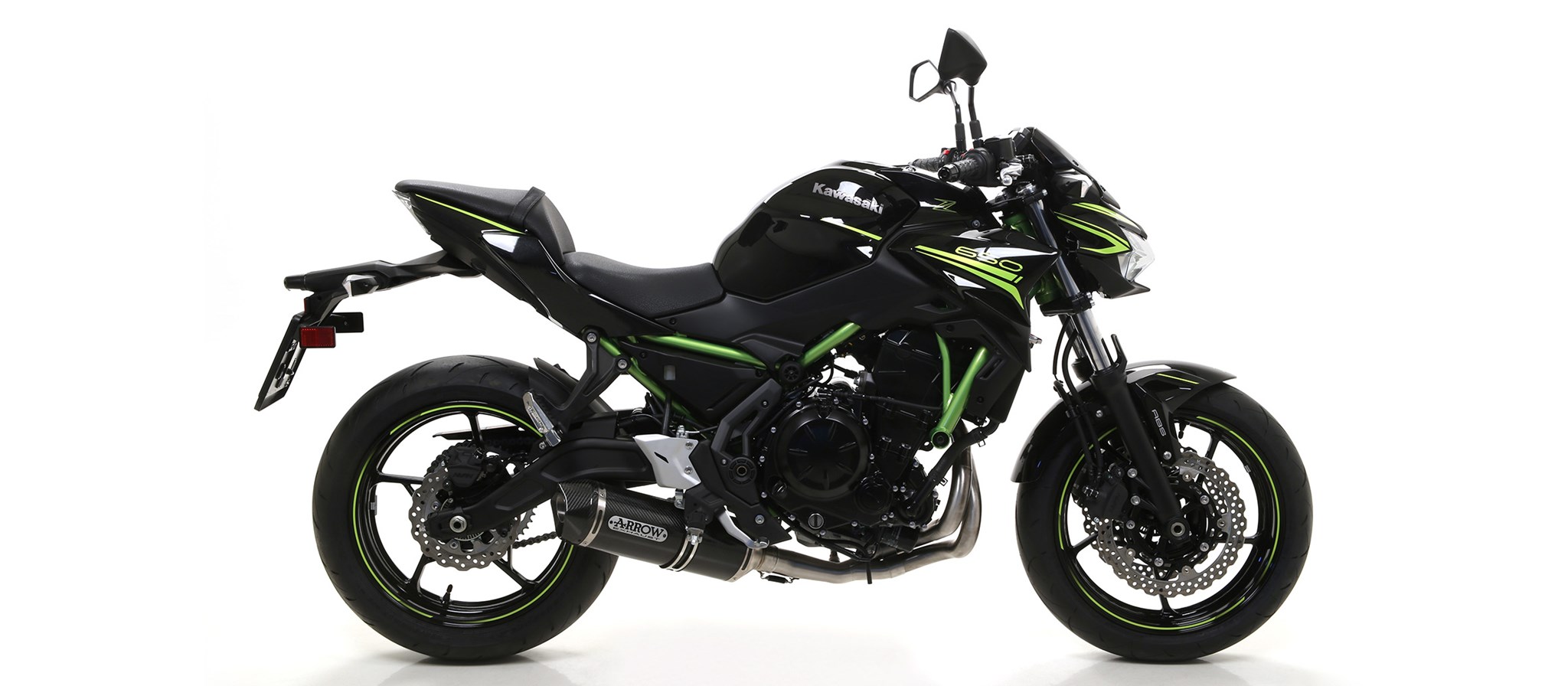 Scarico completo Arrow con terminale Race Tech omologato Alluminio fondello acciaio per KAWASAKI Z 650 2017-2019