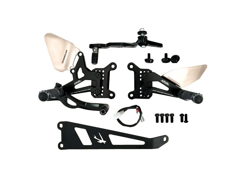 Gruppo pedane 3.5 Valtermoto cambio rovesciato per HONDA CB 600 HORNET 2007-2013