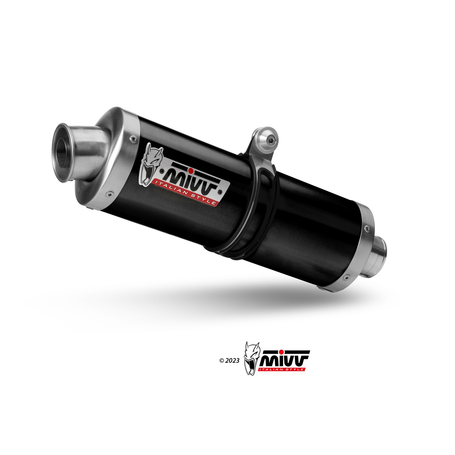 Silenziatore Omologato ECE Mivv OVAL Titanio nero per YAMAHA Ténéré 700 2019-2024