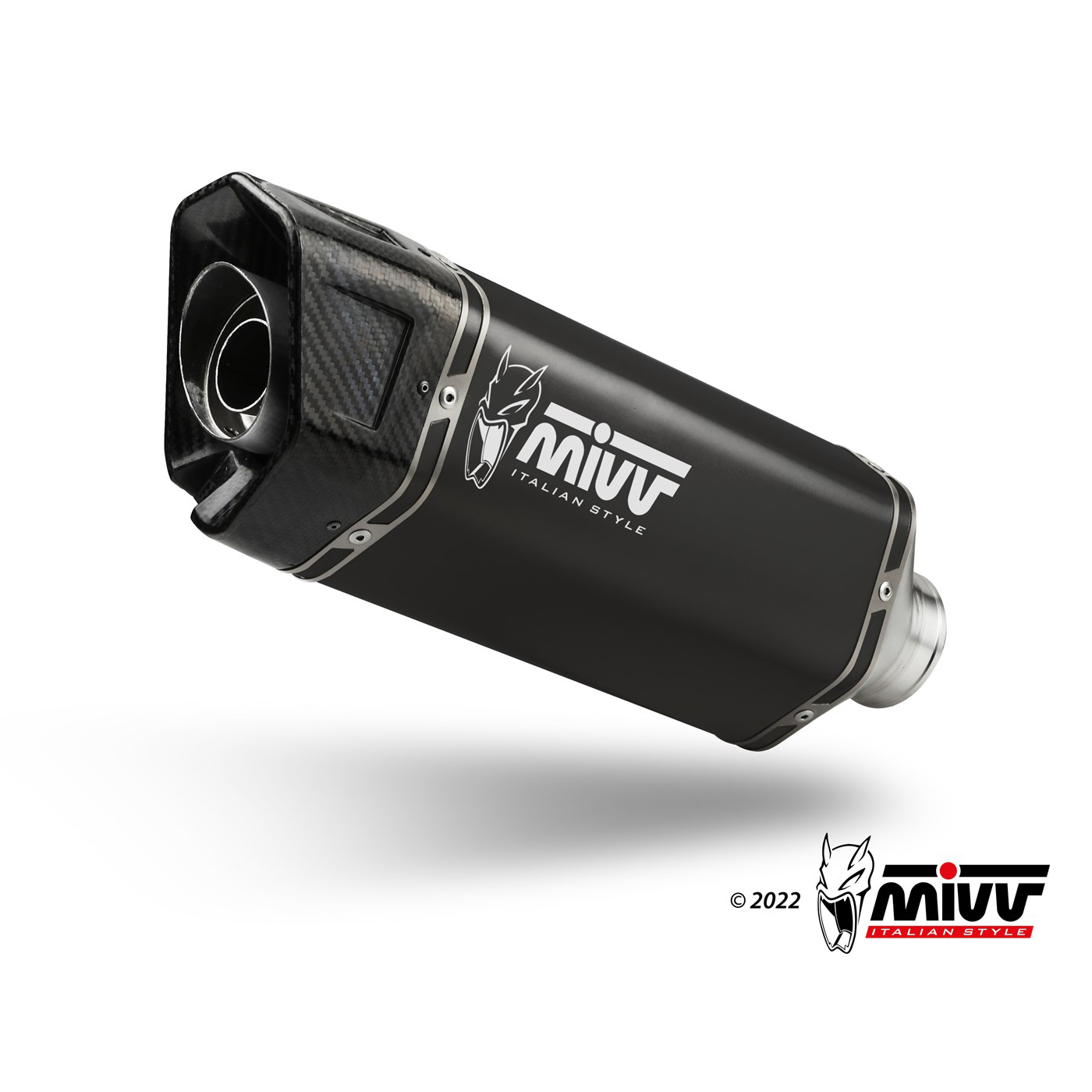 Silenziatore Omologato ECE se provvisto di catalizzatore Mivv SR-1 Nero per SYM MAXSYM TL 508 2021-2024