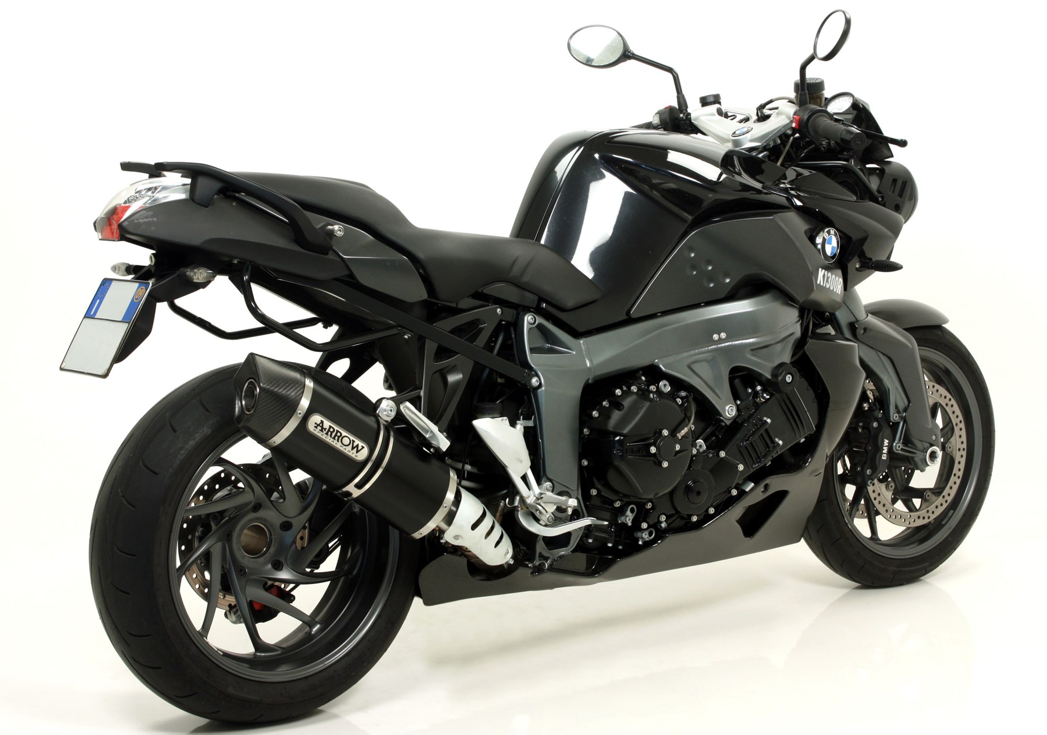 Terminale omologato Arrow Maxi Race Tech Alluminio Dark fondello carbonio per BMW K 1300 S 2012-2016