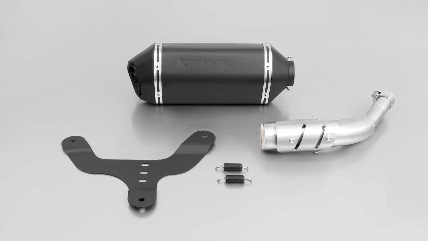 Silenziatore Remus SportExhaust acciaio nero omologato per VESPA GTS 300 ie SUPER 2016-2018