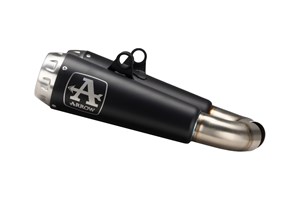 Coppia terminali omologati Arrow Pro-Race Nichrom Dark fondello acciaio per DUCATI SCRAMBLER 1100 2018-2020