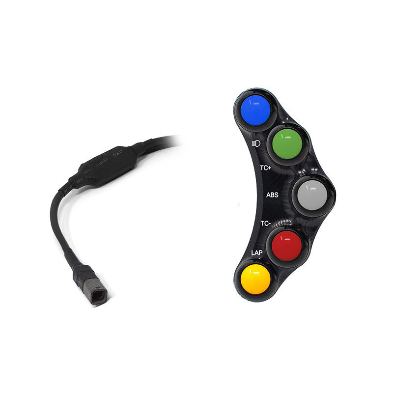 Pulsantiera Jetprime sinistra racing Nera per BMW M 1000 RR 2021-2024