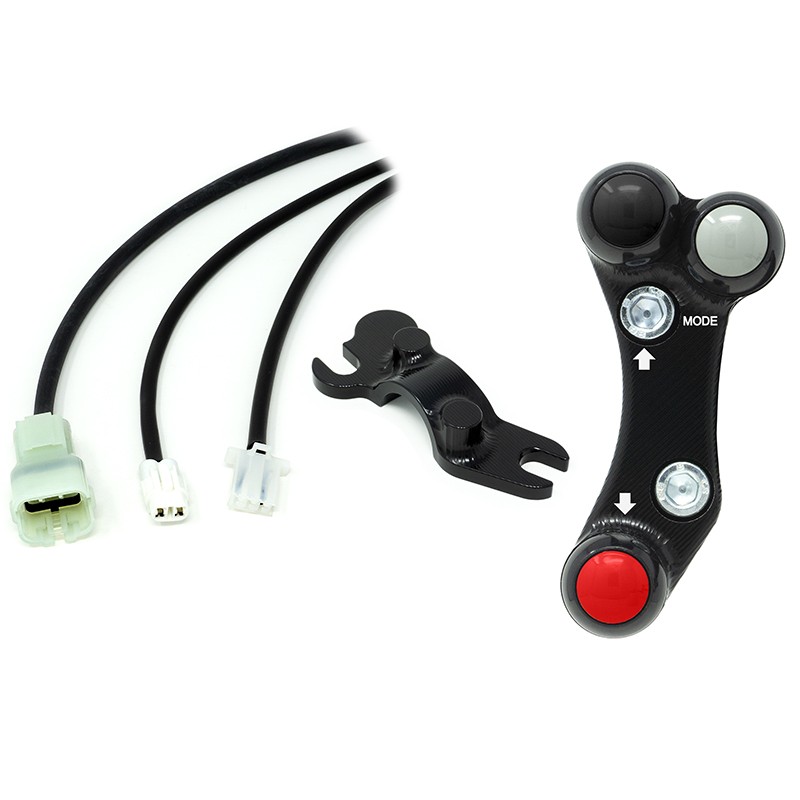 Pulsantiera Jetprime sinistra racing Nera per KAWASAKI ZX 6 R 2019-2021
