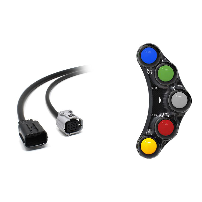 Pulsantiera Jetprime sinistra racing Nera per KAWASAKI ZX 10 R/RR 2021-2023