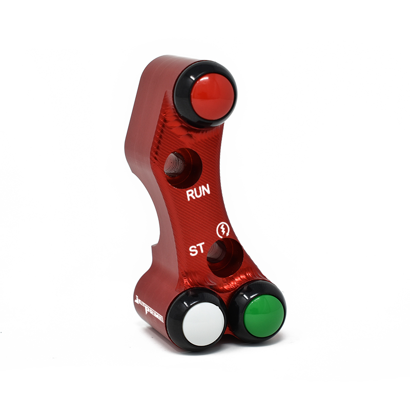 Pulsantiera Jetprime destra stradale Rossa per pompa Brembo per KAWASAKI ZX 10 R/RR 2016-2020